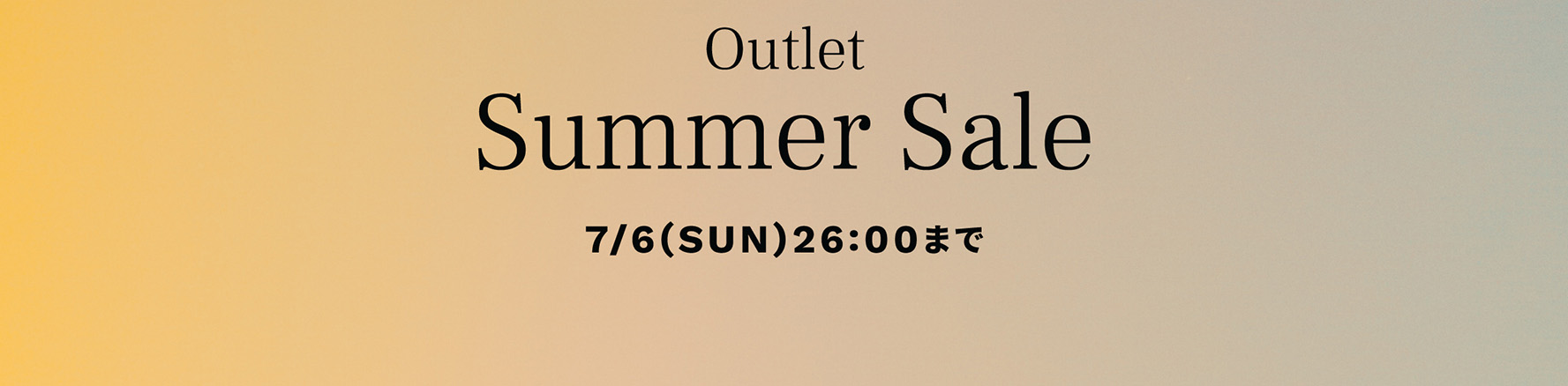 Outlet Summer Sale